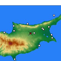 Nearby Forecast Locations - Nicosie - Carte