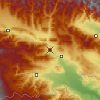 Nearby Forecast Locations - Tbilissi - Carte