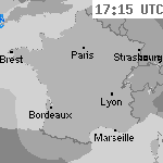 Image radar des pr&eacute;cipitations France 18:30 UTC