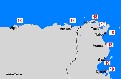 Algérie, Tunisie: lun, 17.06.
