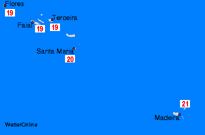 Açores/Madèere: mar, 21.05.